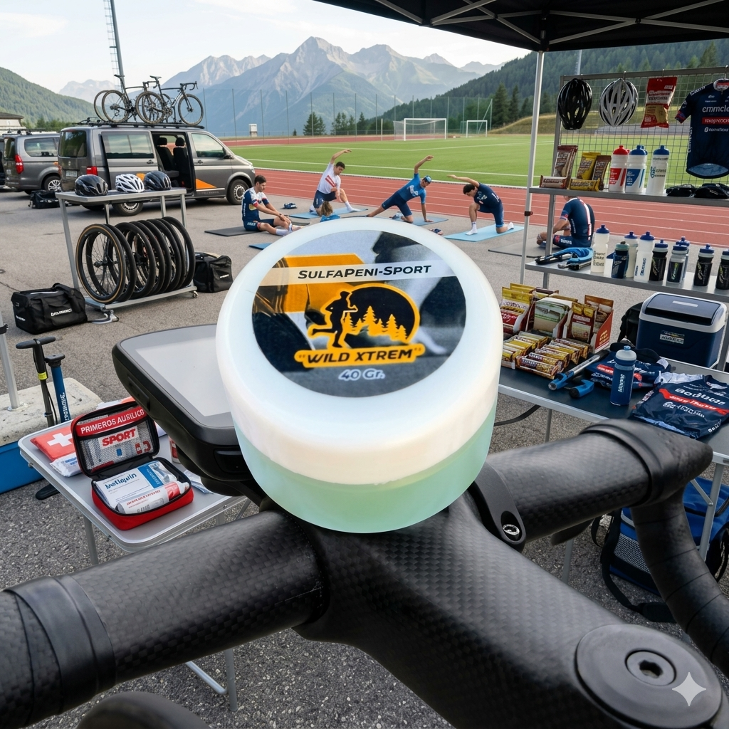Pomada SulfaPeni-Sport Wild Xtrem 40 g — cicatrizante y antibacterial para deportistas en competencia de ciclismo y atletismo al aire libre